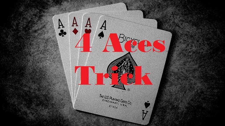 4 aces card trick