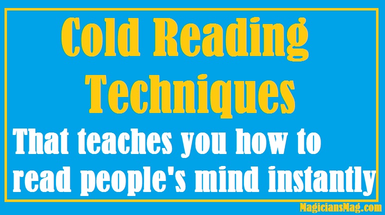 8 awesome cold reading techniques to learn for beginners